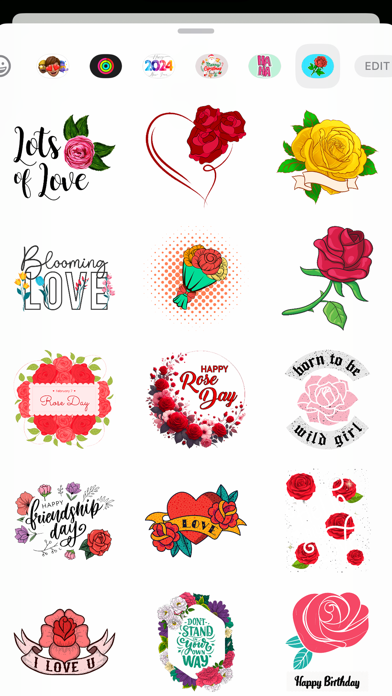 Red Rose Valentine's Stickers Screenshots