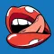 Sexy Lip Kiss Sticker set