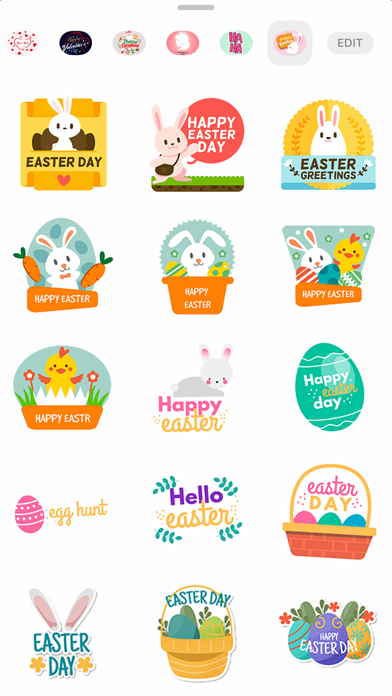 Easter Holiday Wish Stickers Screenshots