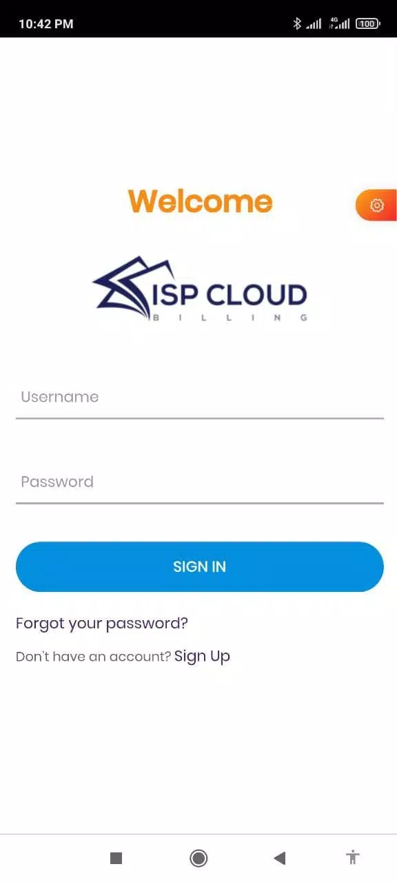 Tangkapan layar ISP Cloud Billing Software