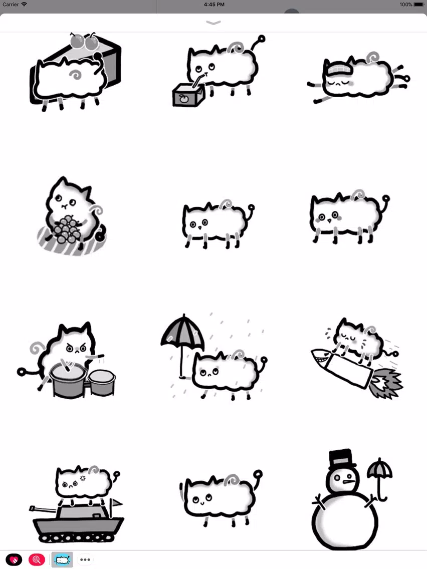 Astronaut Cat Animated Sticker iPad Screenshots