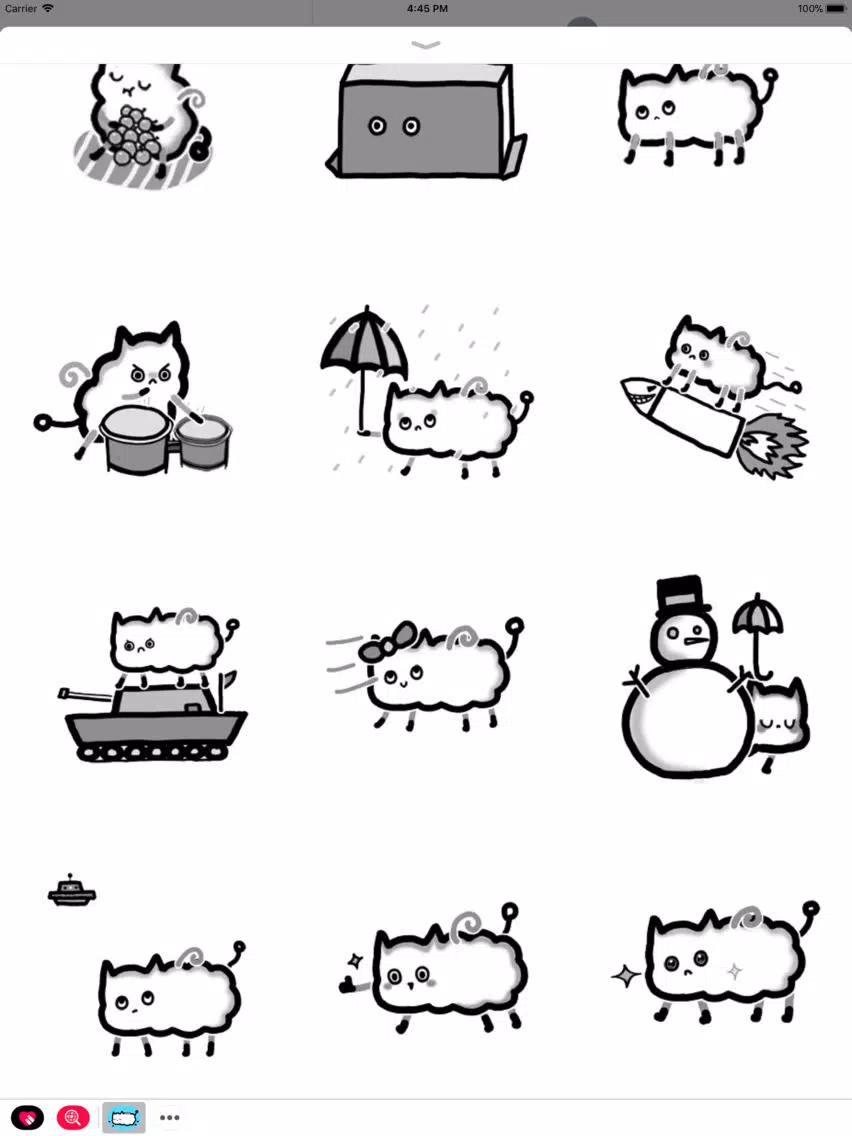 Astronaut Cat Animated Sticker iPad Screenshots