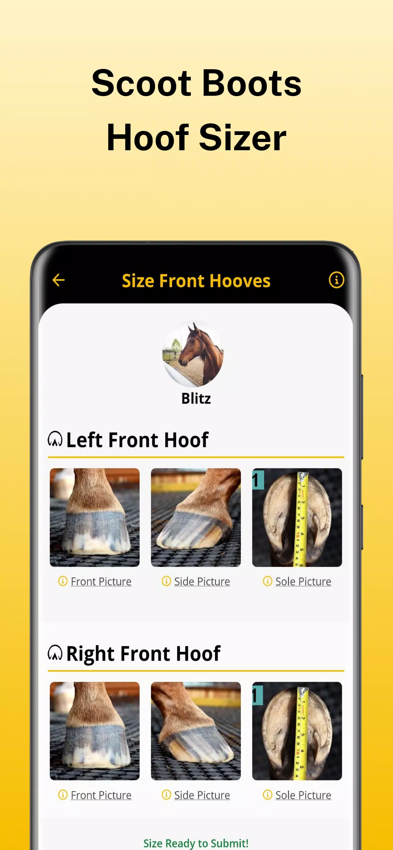 Scoot Boots - Hoof Sizer स्क्रीनशॉट