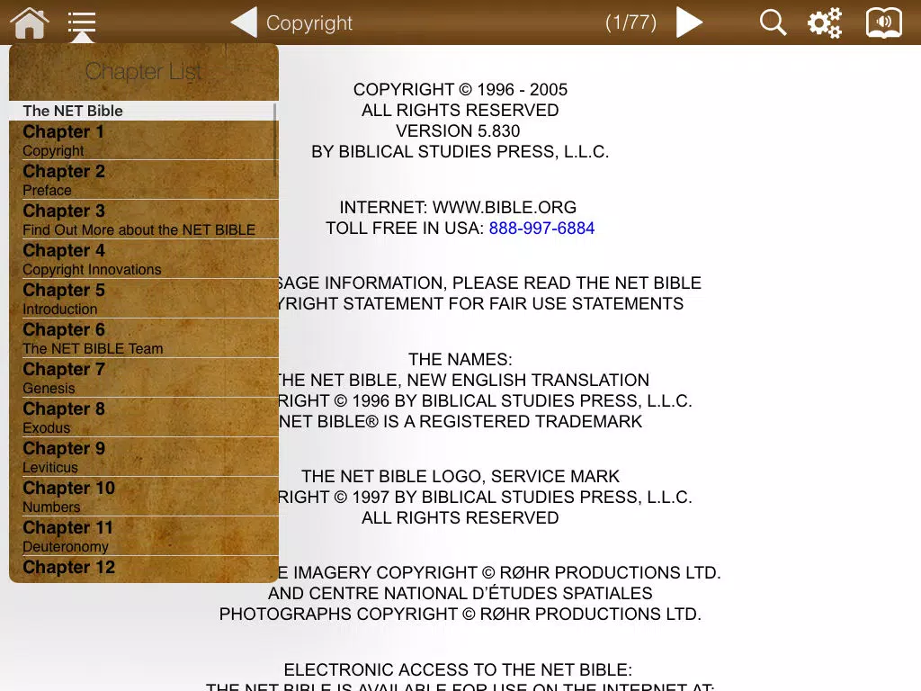 NET Bible - The New English Translation iPad Screenshots