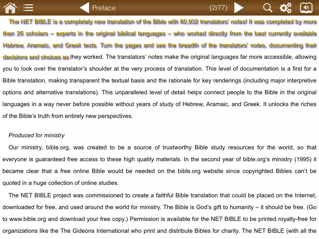 NET Bible - The New English Translation iPad Screenshots