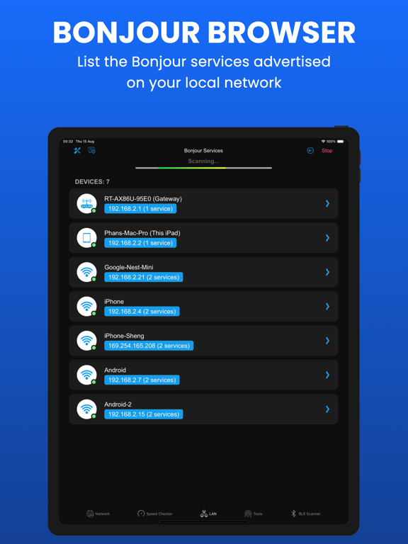 Wifi Analyzer - DNS Speed Test iPad Screenshots