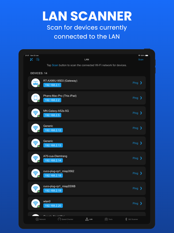 Wifi Analyzer - DNS Speed Test iPad Screenshots