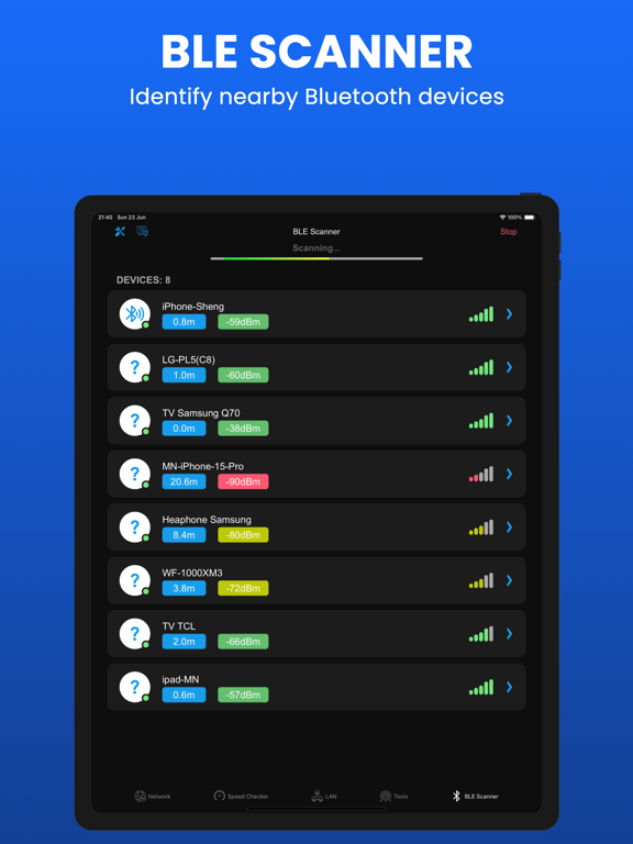 Wifi Analyzer - DNS Speed Test iPad Screenshots