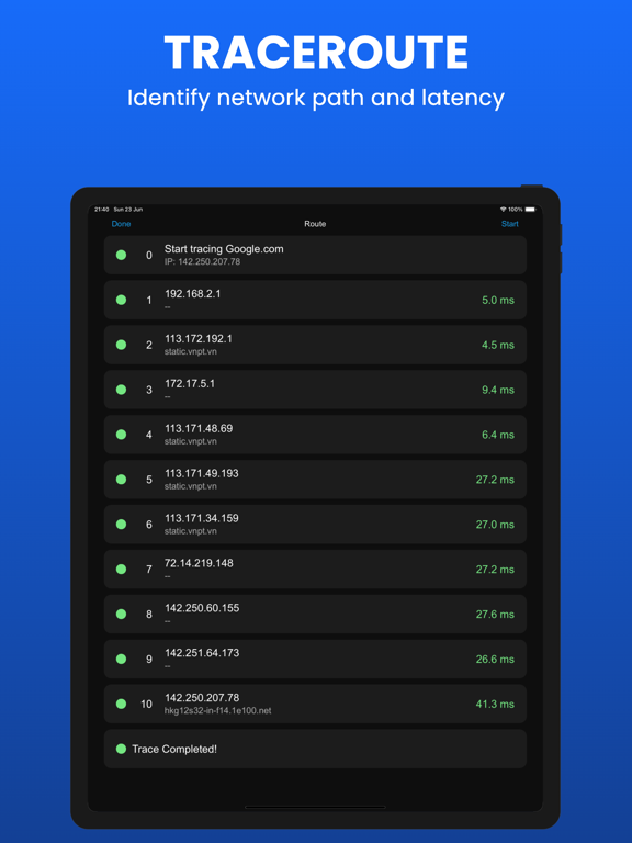 Wifi Analyzer - DNS Speed Test iPad Screenshots