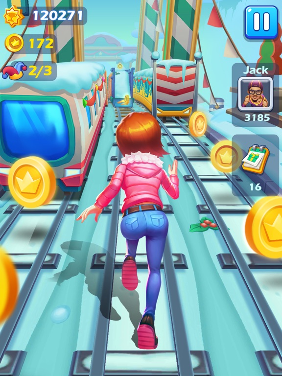 Tangkapan layar Subway Princess Runner iPad 