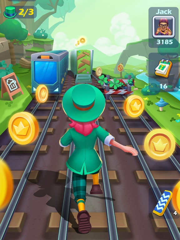 Tangkapan layar Subway Princess Runner iPad 