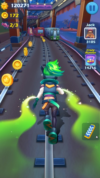 Tangkapan layar Subway Princess Runner