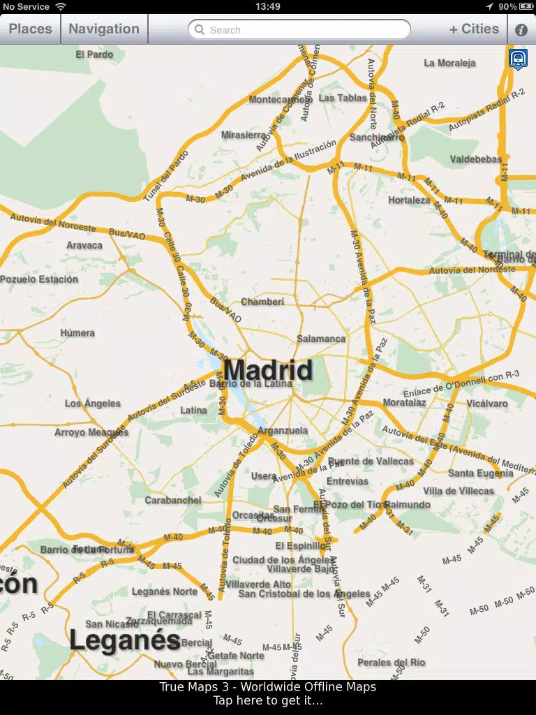 Madrid - Offline Map & City Guide (w/metro!) iPad Screenshots