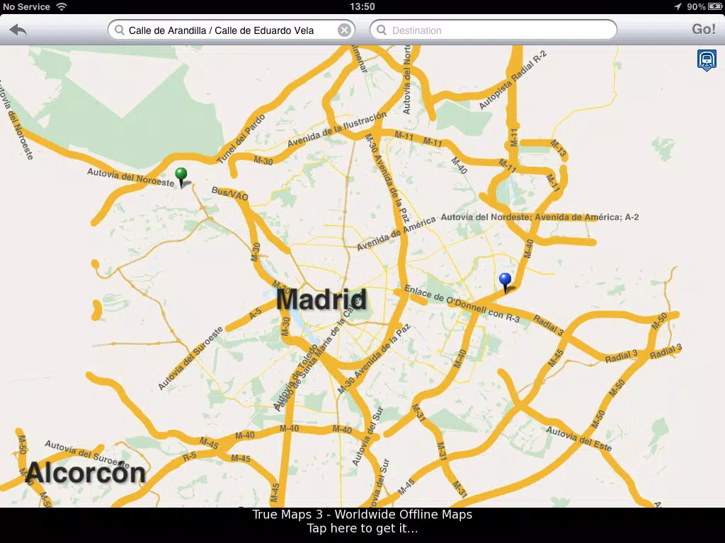 Madrid - Offline Map & City Guide (w/metro!) iPad Screenshots