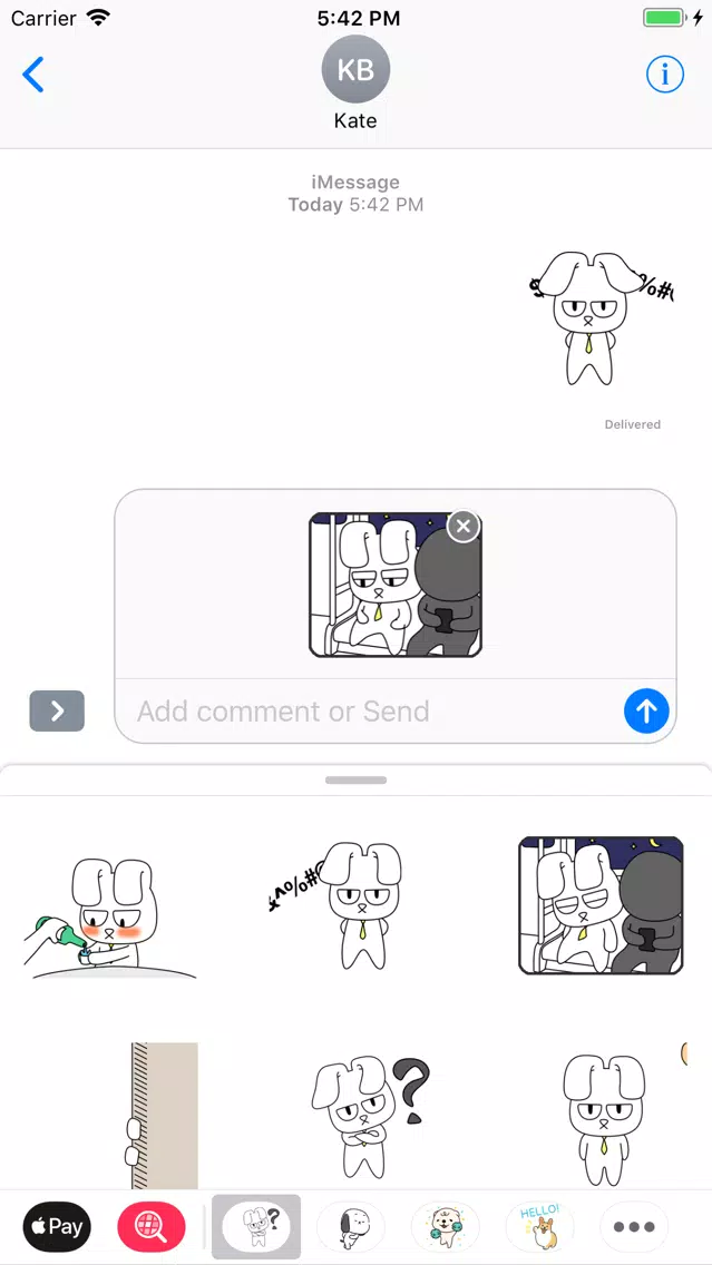 Bunny Bunny Fancy Stickers Screenshots