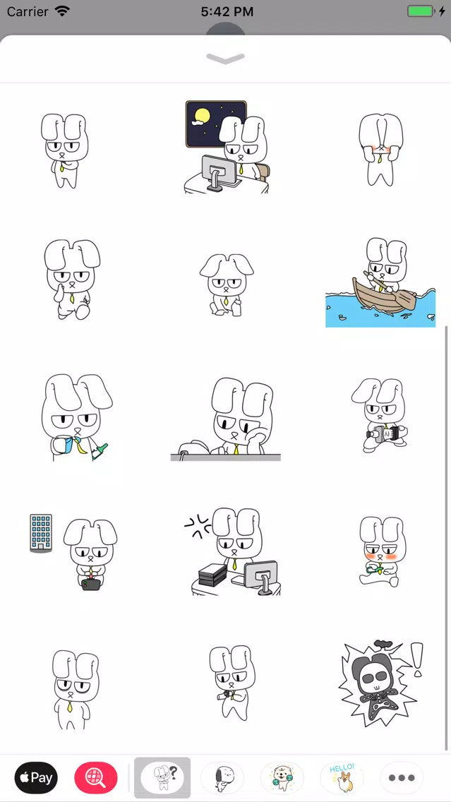 Bunny Bunny Fancy Stickers Screenshots