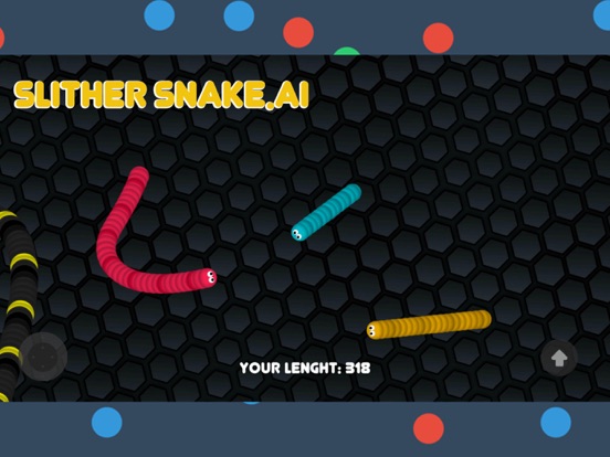 Capturas de pantalla de Slither.AI vs Snake.AI iPad 