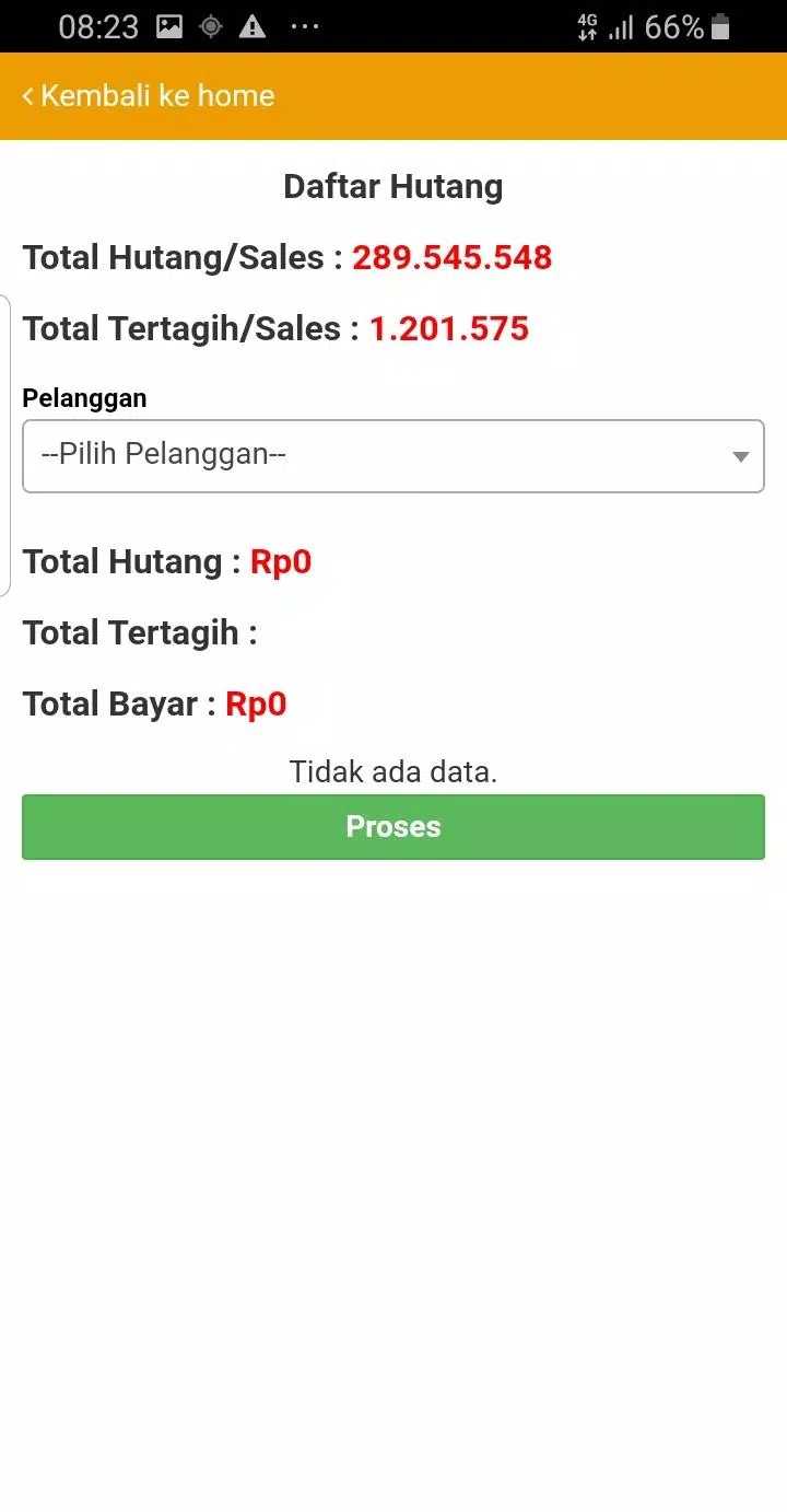 Atlas Mitra Berlian Sales Screenshots