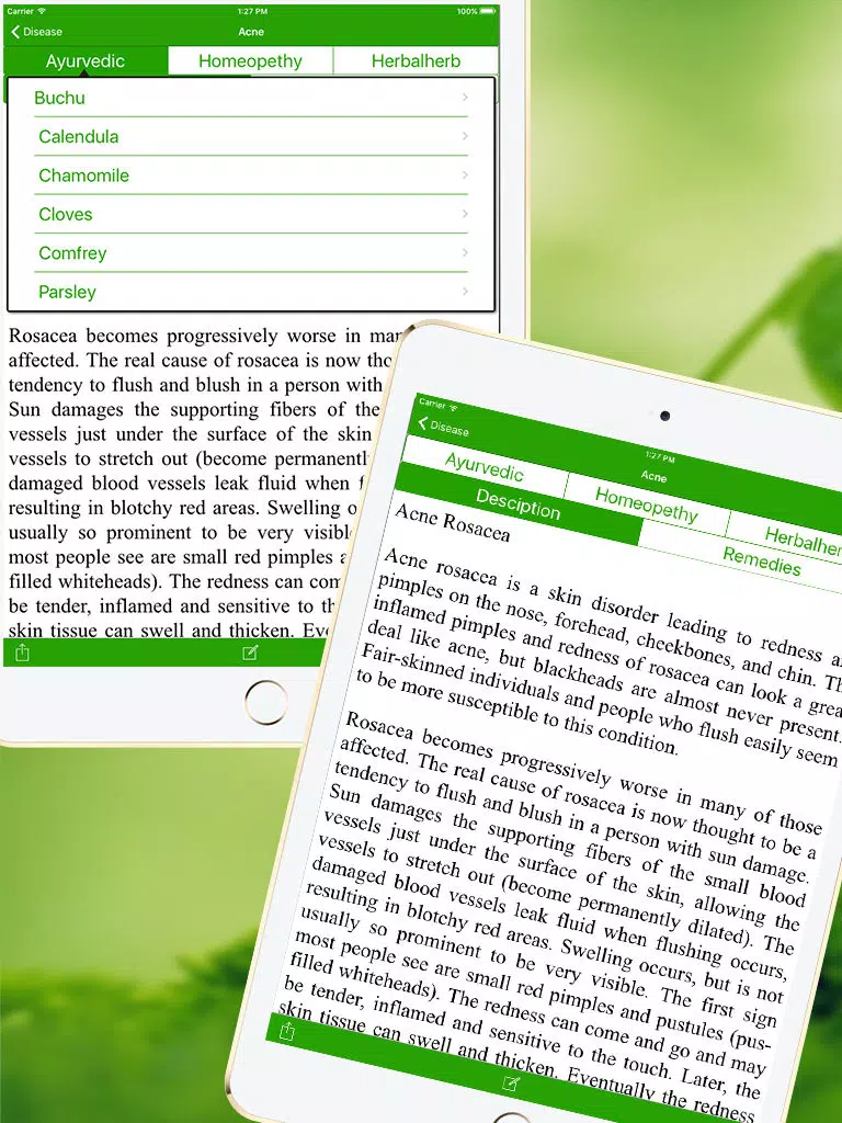 Ref Guide for Ayurvedic Herb Instant Home Remedies iPad Screenshots