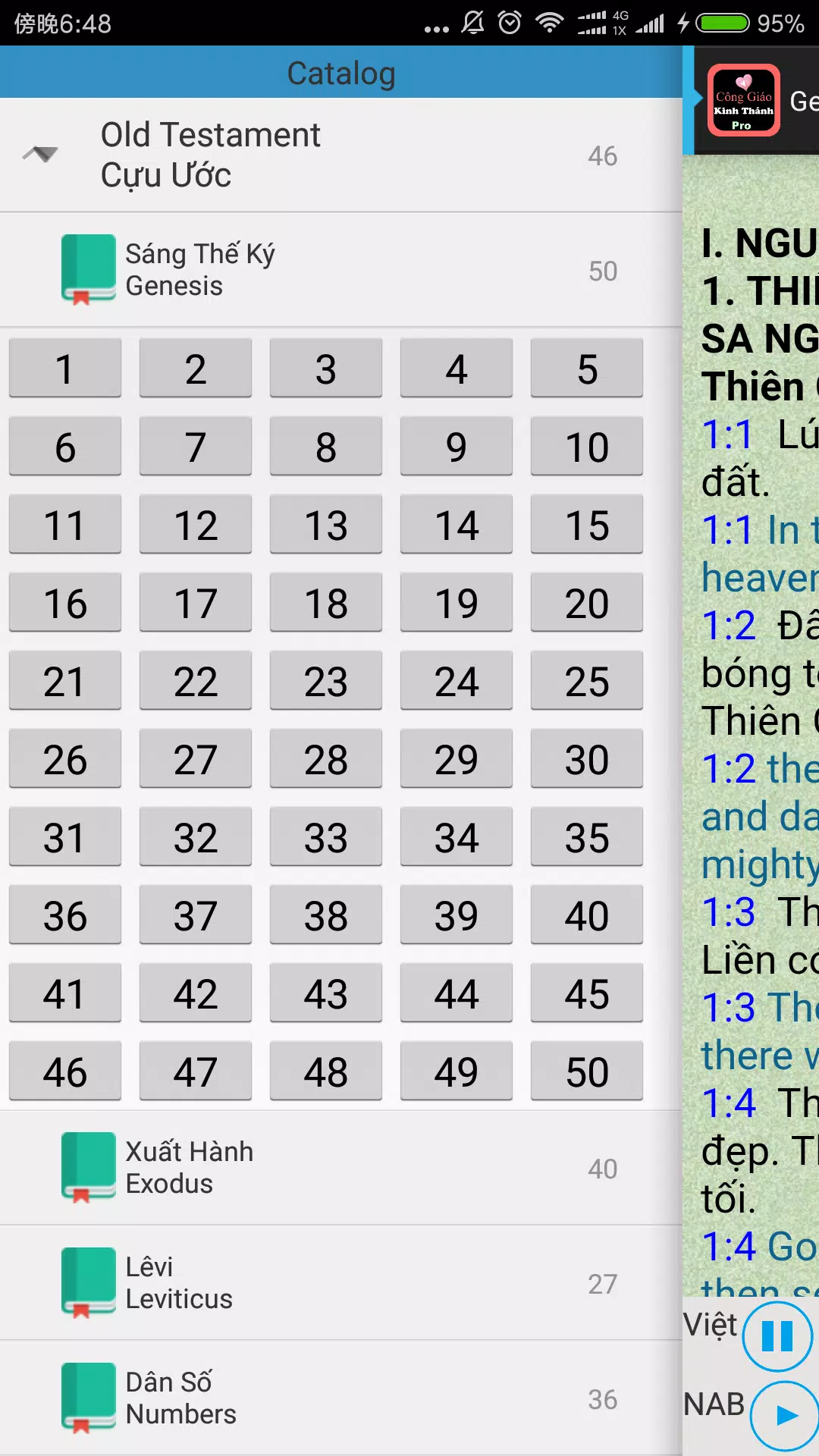 Vietnamese Catholic Holy Bible Screenshots