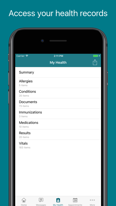 FollowMyHealth® Screenshots