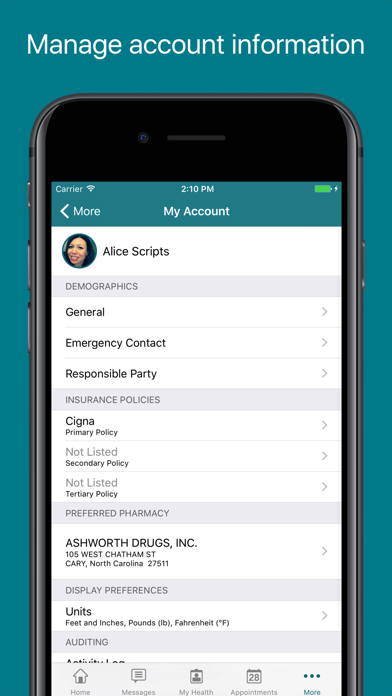 FollowMyHealth® Screenshots