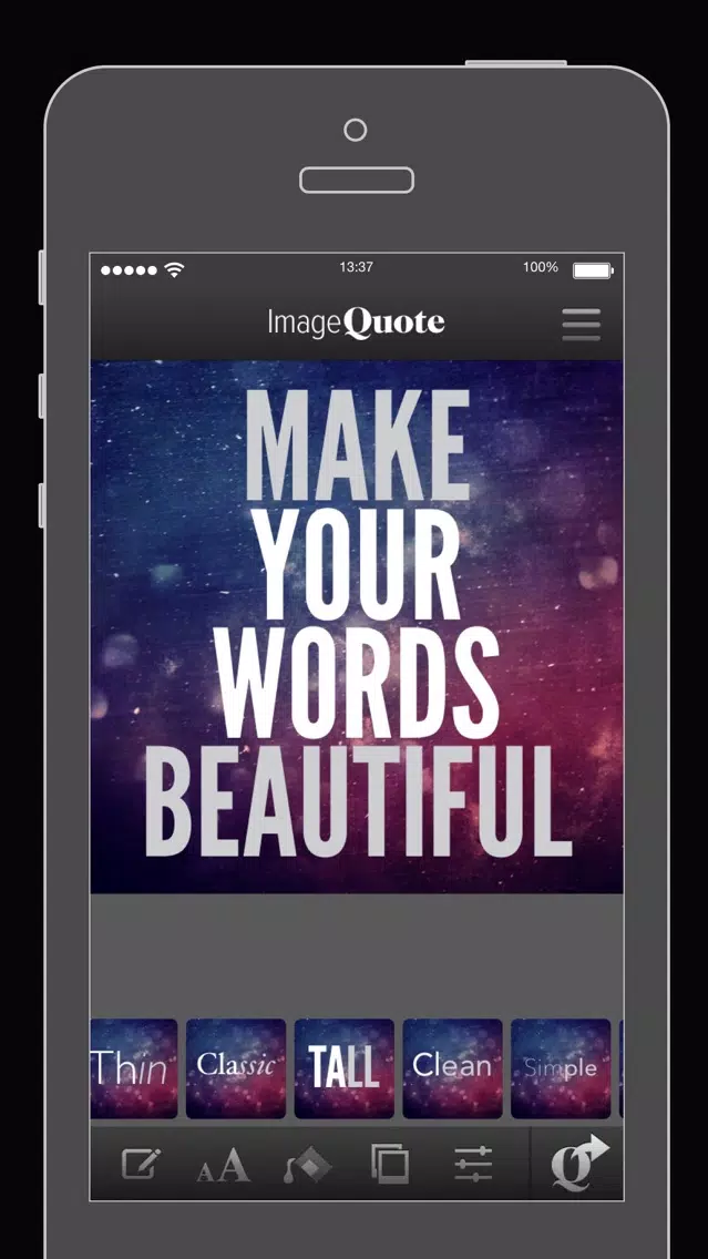 ImageQuote - add text captions to photos pictures Screenshots