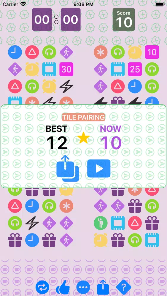 Tile Pairing Screenshots