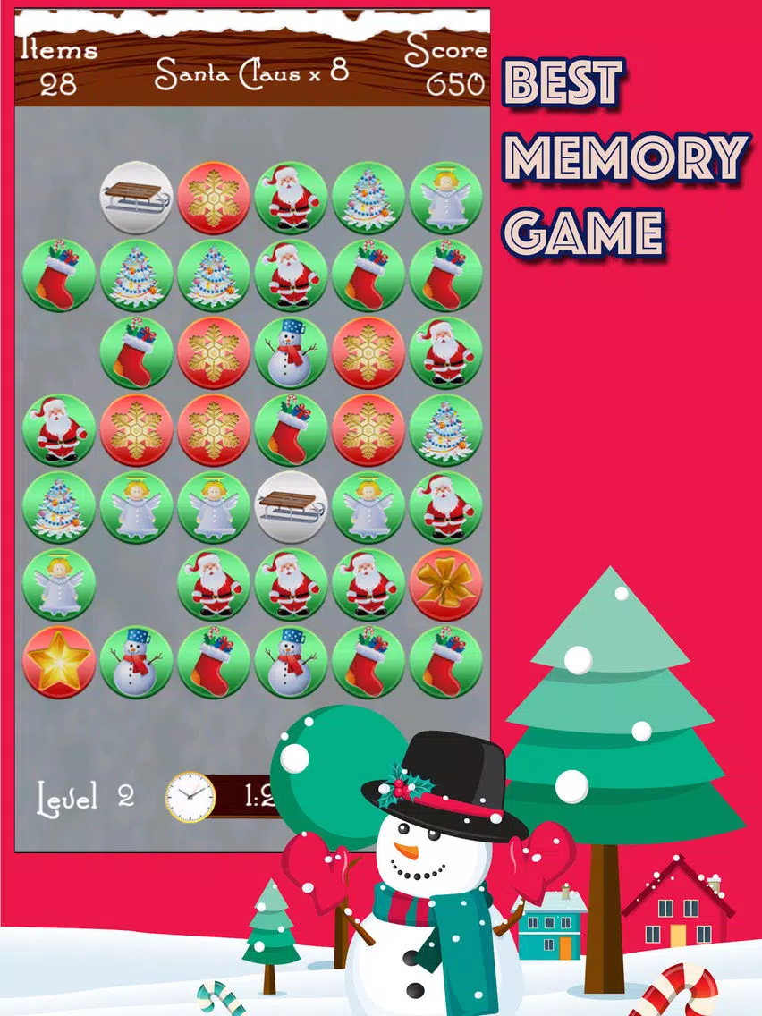 A Big Christmas Tap Puzzle Game - Match and Pop the Holiday Season Pics iPad Screenshots