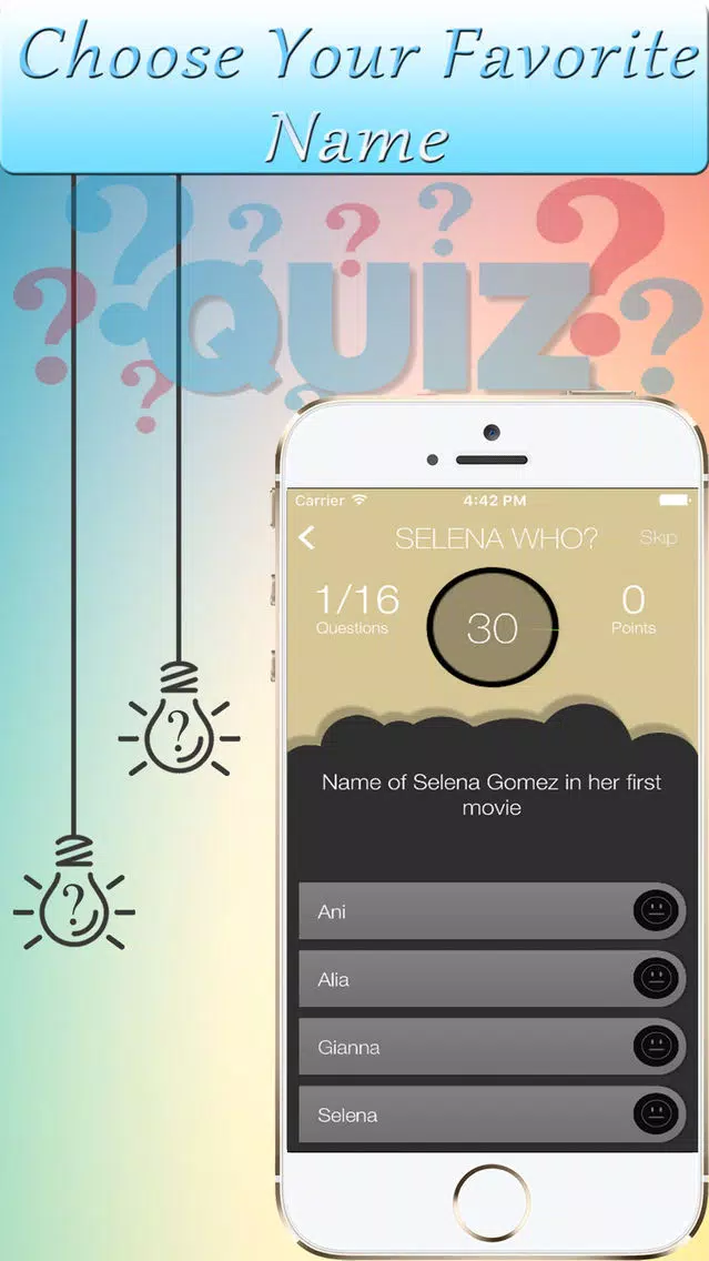 Trivia & Quiz Game For Selena Gomez Fan应用截图