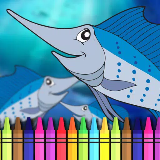 Aquatic Coloring E-Book-Ocean Animals Paint Pages Aquatic Coloring E-Book-Ocean Animals Paint Pages