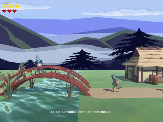 Tangkapan layar Samurai Scroll iPad 