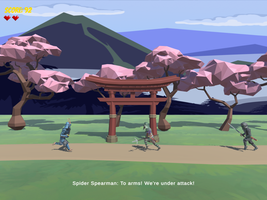 Tangkapan layar Samurai Scroll iPad 