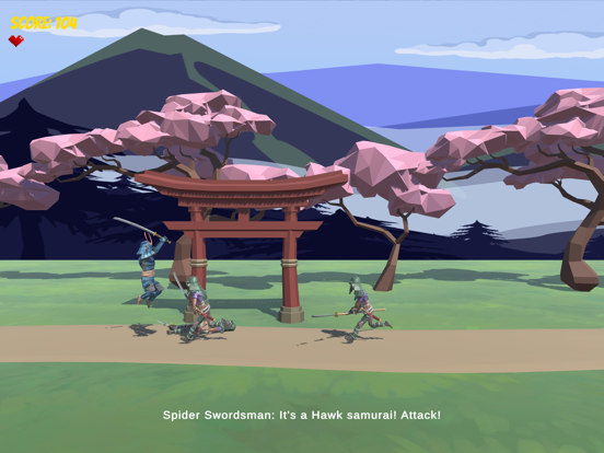 Tangkapan layar Samurai Scroll iPad 