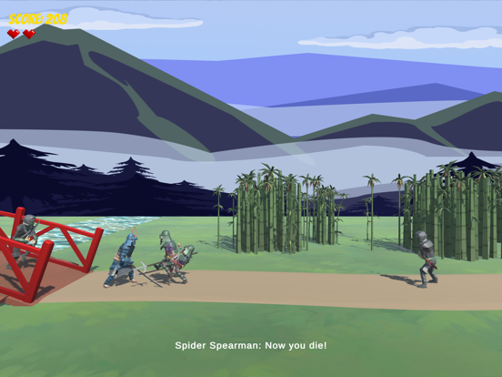 Tangkapan layar Samurai Scroll iPad 