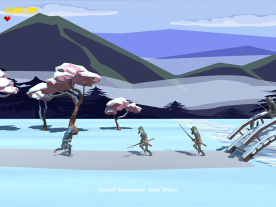 Tangkapan layar Samurai Scroll iPad 