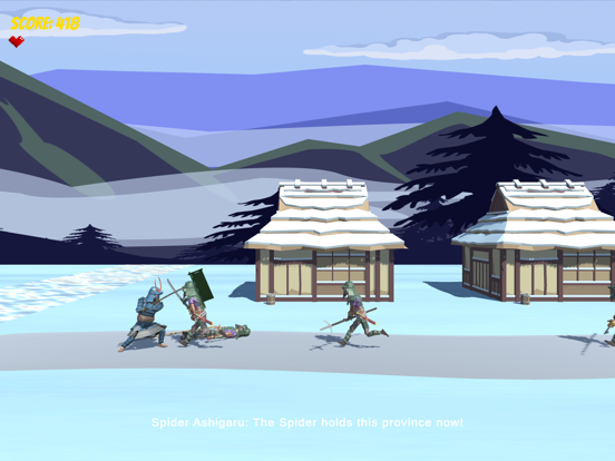 Tangkapan layar Samurai Scroll iPad 