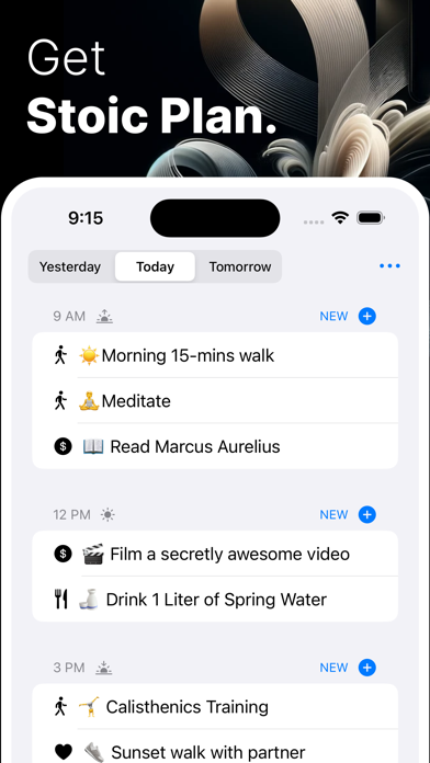 Stoic Plan - Daily To Do List Screenshots