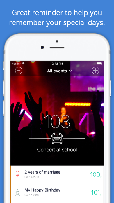 Countdown to an Event – Day Calculator to Remind Days of Our Lives Screenshots