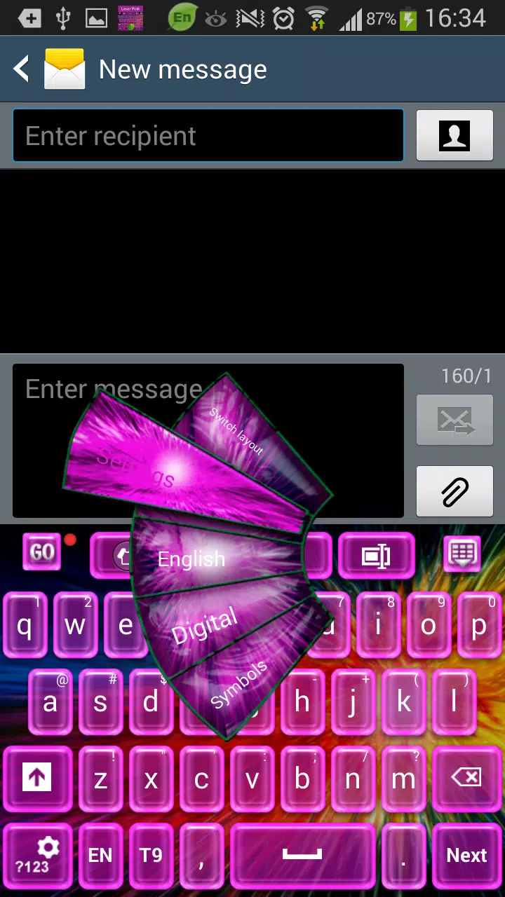 Laser Pink Keyboard Screenshots