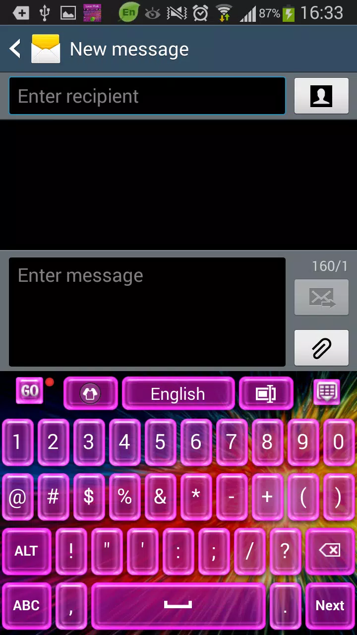 Laser Pink Keyboard Screenshots