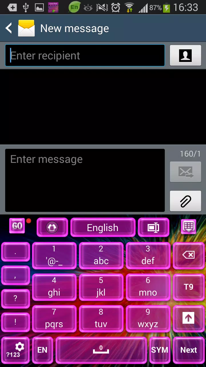 Laser Pink Keyboard Screenshots