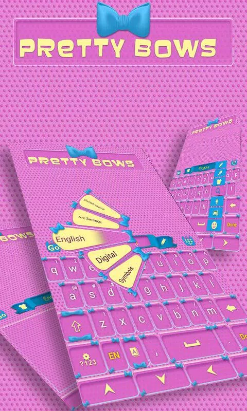 Pretty Bow GO Keyboard Theme স্ক্রিনশট