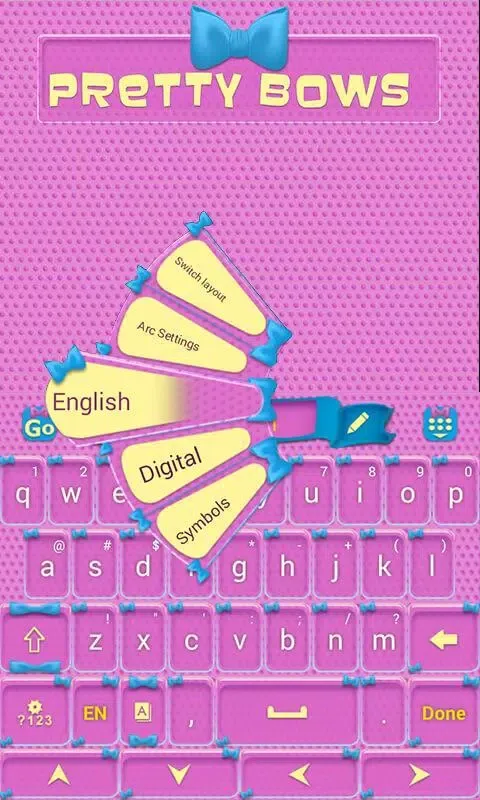Pretty Bow GO Keyboard Theme Screenshots
