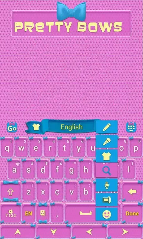 Pretty Bow GO Keyboard Theme Screenshots