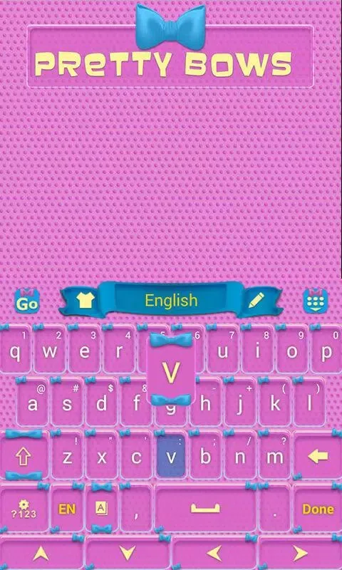 Pretty Bow GO Keyboard Theme Screenshots