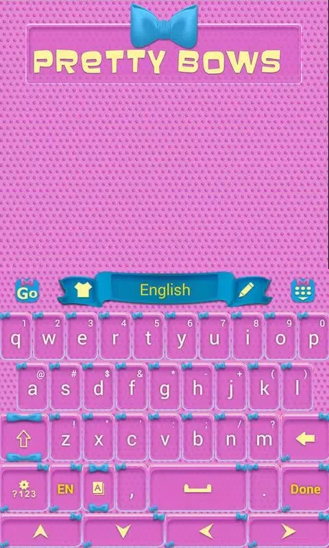 Pretty Bow GO Keyboard Theme Screenshots