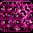 Neon Butterflies Keyboard