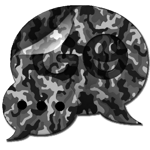 GO SMS Grey Camo Theme