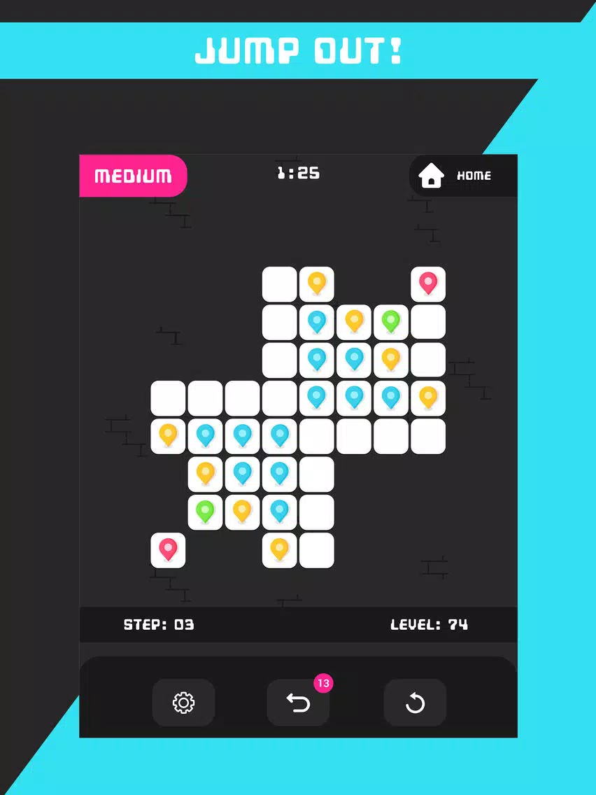 Jump out - The Pin Out Game iPad Screenshots
